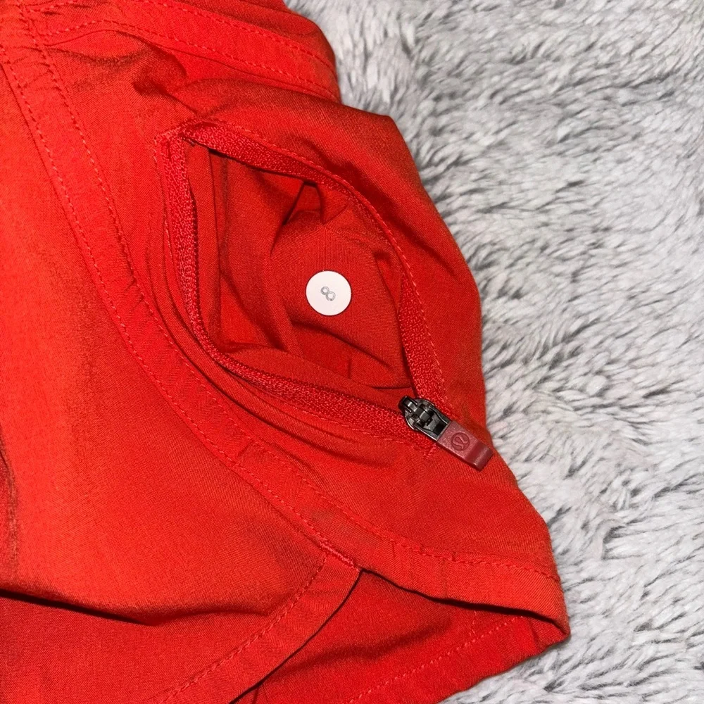 Lululemon Orange Athletic Shorts - Picture 4 of 4